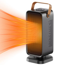Heater for Home 1200W Fast Heating with Overheating&Tip-Over Protection Portable