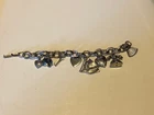 Vintage Girl’s Costume Jewelry Charm Bracelet With 8 Charms 6”