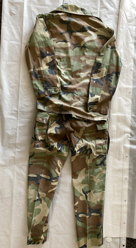 Ensemble veste et pantalon de combat tropical vintage Vietnam USMC uniforme jungle camouflage - Photo 17/21