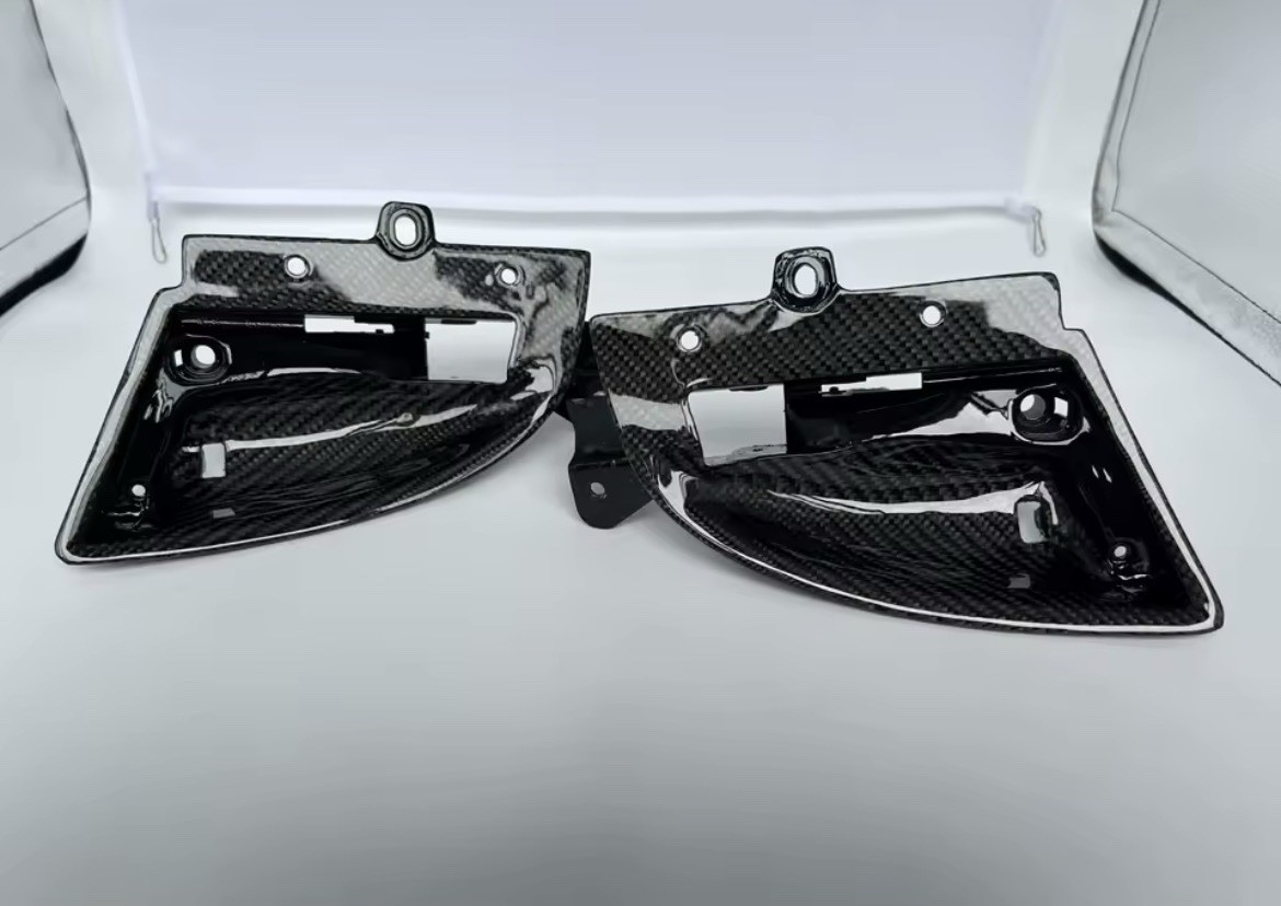 Maserati GranTurismo GranCabrio Carbon Fiber Inner Door Pull Covers! New!