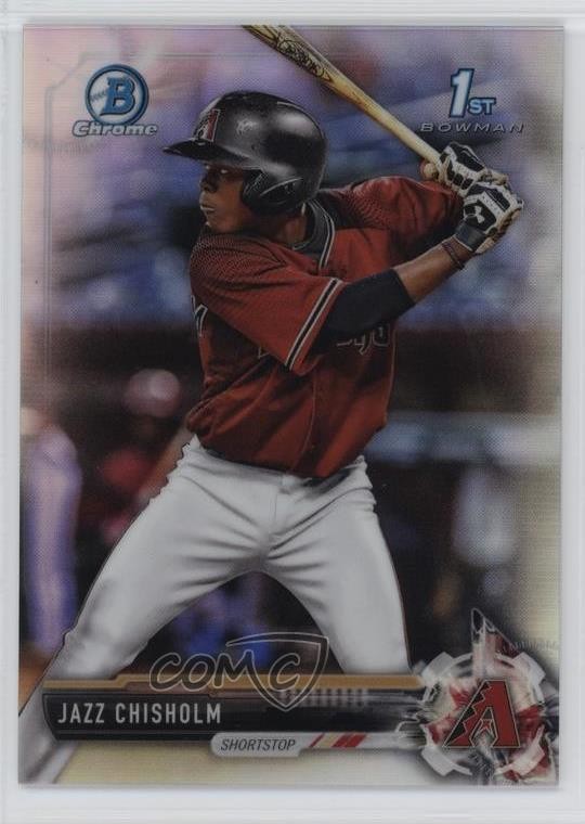 2017 Bowman Chrome Prospects Refractor 63/499 Jazz Chisholm #BCP207 12w4
