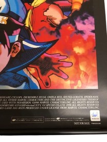 Marvel Super Heroes vs Street Fighter Poster 51.5cm x 73cm Sega Saturn Capcom