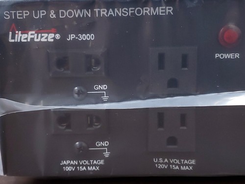 Convertidor de voltaje transformador ascendente y descendente LiteFuze JP-3000 - 3000W - Imagen 10 de 11