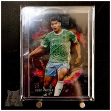 2024 Topps Finest MLS Obed Vargas Seattle Sounders Black Refractor /7