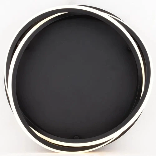 Vaxcel North End 13" Matte Black Indoor/Outdoor LED Flush Modern Ceiling Light - Picture 6 of 6