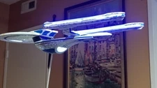 Fully Built and Lit 1/1000 scale USS Excelrior, custom With Aztec Pattern 