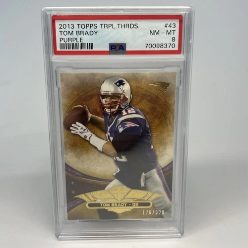 2013 Topps Triple Threads - Tom Brady #43 Purple /320 PSA 8 NM-MT