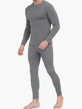 WEERTI Thermal Underwear for Men Long Johns with Fleece Lined Base Layer Medium