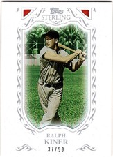 2009 TOPPS STERLING FRAMED WHITE 79 RALPH KINER PIRATES **SET BREAK!** 37/50