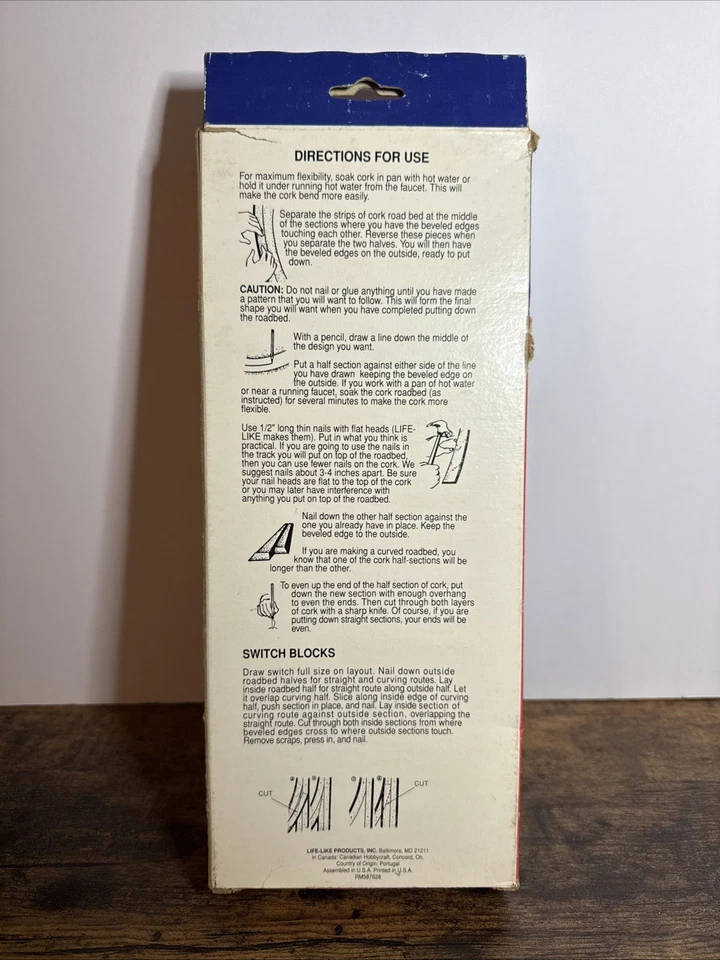 HO SCALE 36’ TOTAL LIFE-LIKE 8627 CORK ROADBED 5 PCS - Image 2 of 2