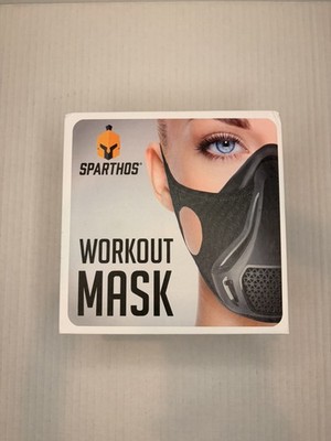 Sparthos Workout Mask - Black With Case - New