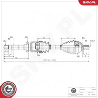 Esen SKV Antriebswelle Gelenkwelle FüR Ford Mondeo IV Turnier BA7 Galaxy WA6