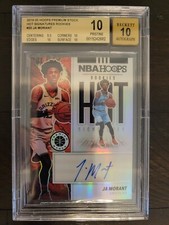 2019-20 HOOPS PREMIUM STOCK HOT SIGNATURES ROOKIES #20 JA MORANT BGS 10 PRISTINE