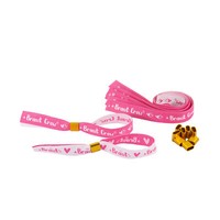 Jga ArmbäNder Set Braut - Braut Crew Junggesellinnenabschied Hen Party Weiß Pink