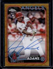 2024 Topps Chrome Jordyn Adams Rookie Gold Autograph /50 #RA-JA