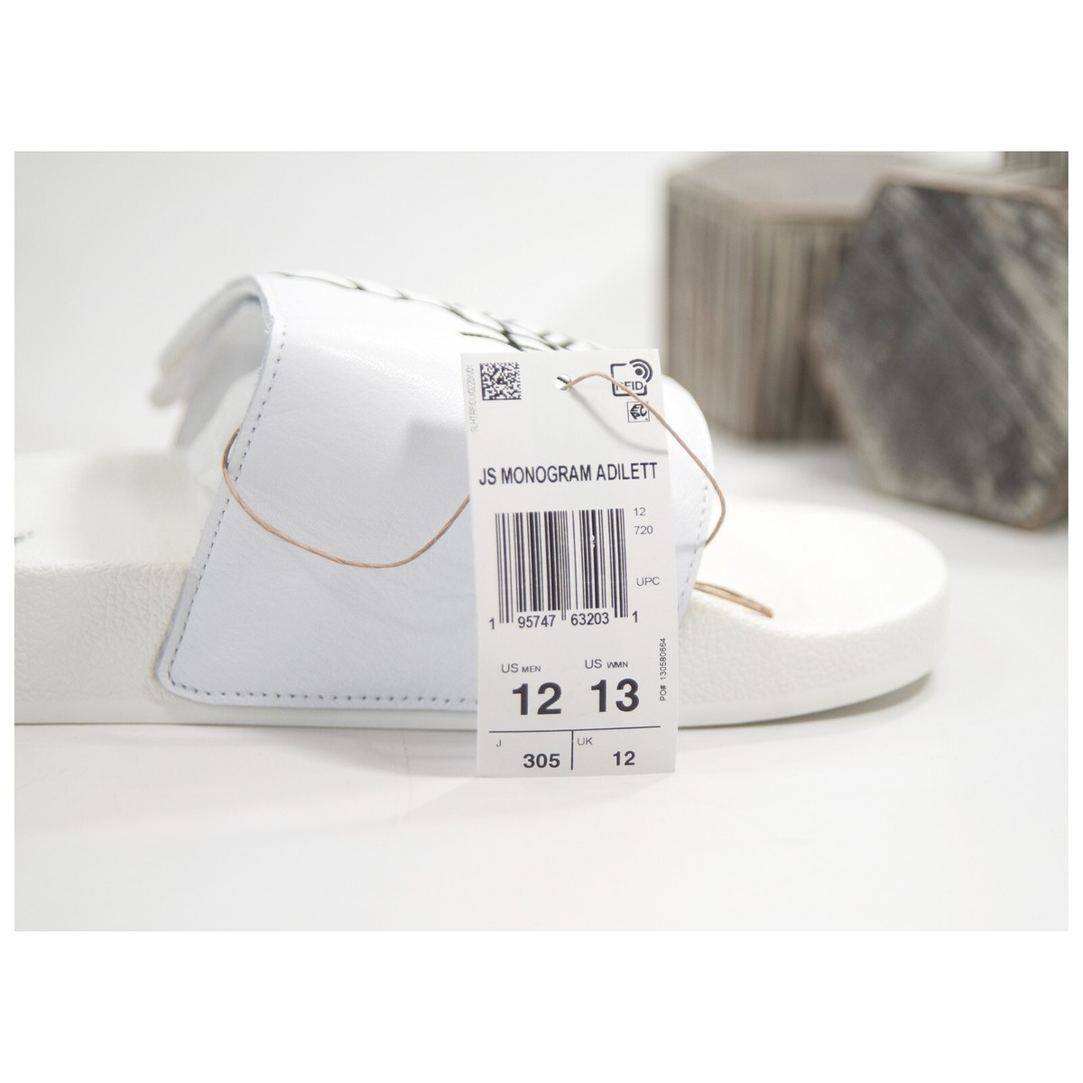 Adidas x Jeremy Scott Monogram Adilette Pool Slides Shoes