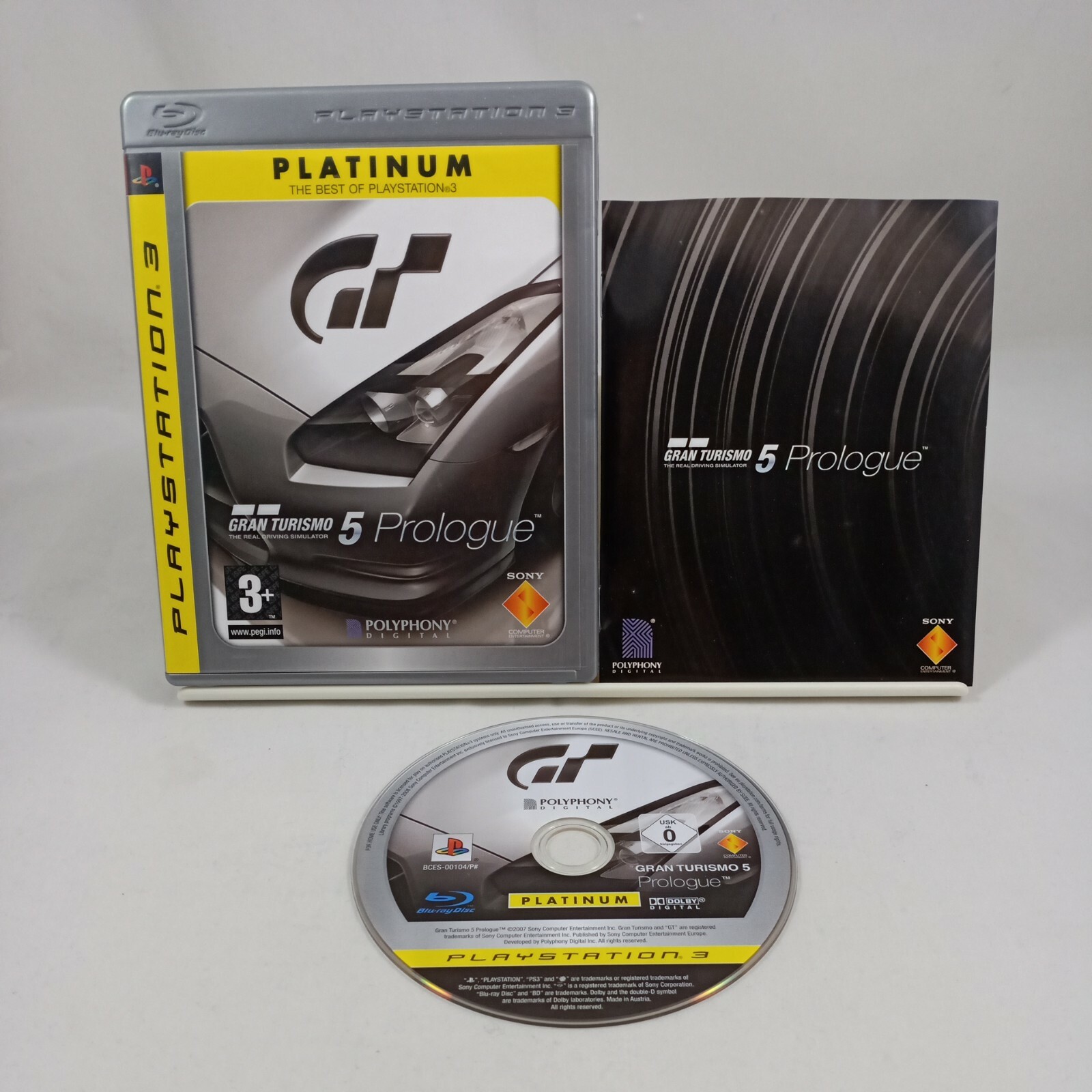 GRAN TURISMO 5 PROLOGUE PlayStation 3 PS3 Platinum includes Manual