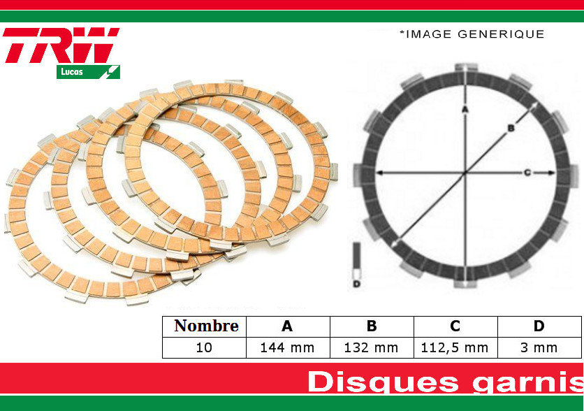 Disques d'embrayage Kawasaki Z1000 éliminez le patinage des modèles 2003 à 2011