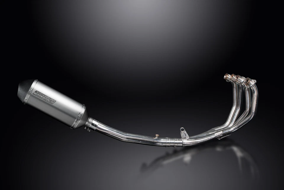 Silenciador escape completo Honda CBR600 F4I 2001-2006 4-1 10" X-OVAL TITANIO Foto 2 de 4