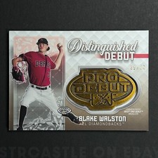 Blake Walston 2020 Topps Pro Debut Distinguished Medallions Gold #DD-BW /50⚾