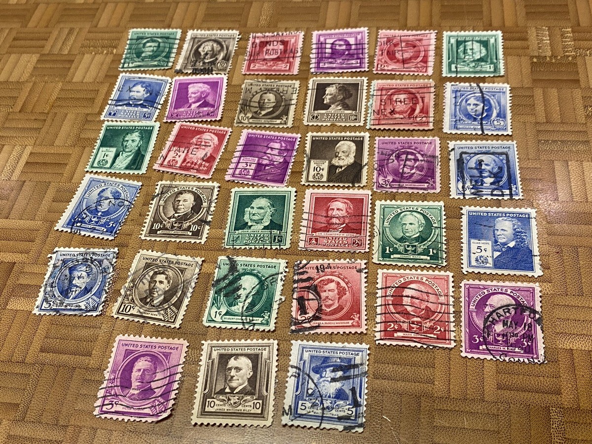 Large Group of old US stamps #859-893 CV $13 in 1990! A0007 | eBay