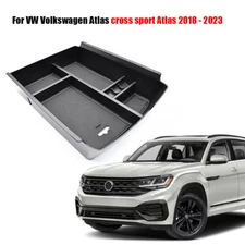 Center Console Organizer Armrest Storage Box For VW Volkswagen Atlas 2018-2023