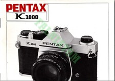 Vintage Pentax K1000 Camera Manual 34 pages 