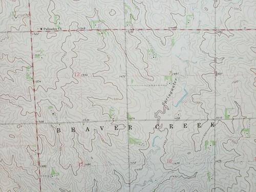 Garretson East, Minnesota-South Dakota Original Vtg 1967 USGS Topo Map 27"x22" - Picture 5 of 7