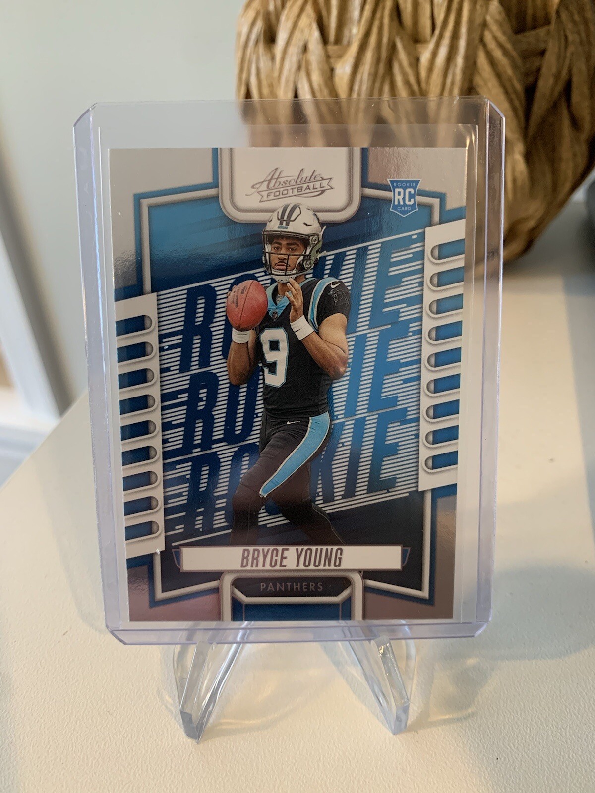 2023 Absolute Football Bryce Young Rookie blue #101 RC Carolina Panthers