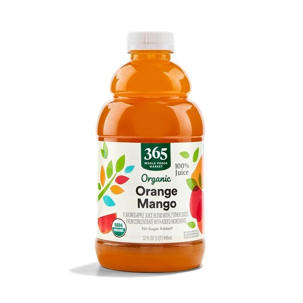 365 by Whole Foods Market Orgánico 100% Jugo, Naranja Mango, 32 fl oz | Envío Gratis