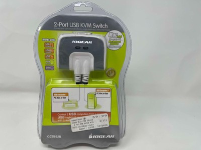 IOGEAR GCS632 2-Port USB KVM  Switch NEW