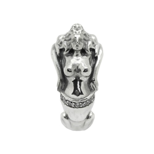 Anillo de compromiso perdido Adam and Eve Paradise, banda de plata esterlina para mujeres - Imagen 3 de 6