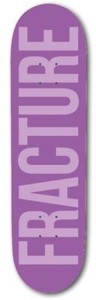Fracture Fade Purple Skateboard Deck -  7.75"