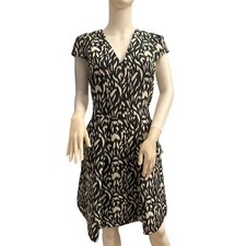 Vince Camuto Black and Light Gray Sleeveless Dress Size 10