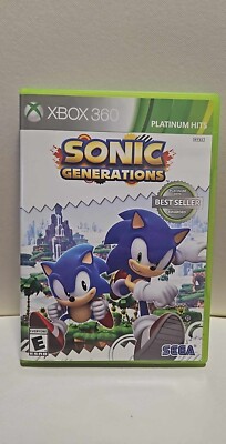 Sonic Generations - Platinum Hits (Microsoft Xbox 360, 2011) Complete