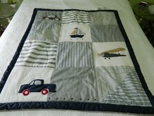 L-22 LAMBS  IVY 36 X 44 TRANSPORTATION BABY QUILT