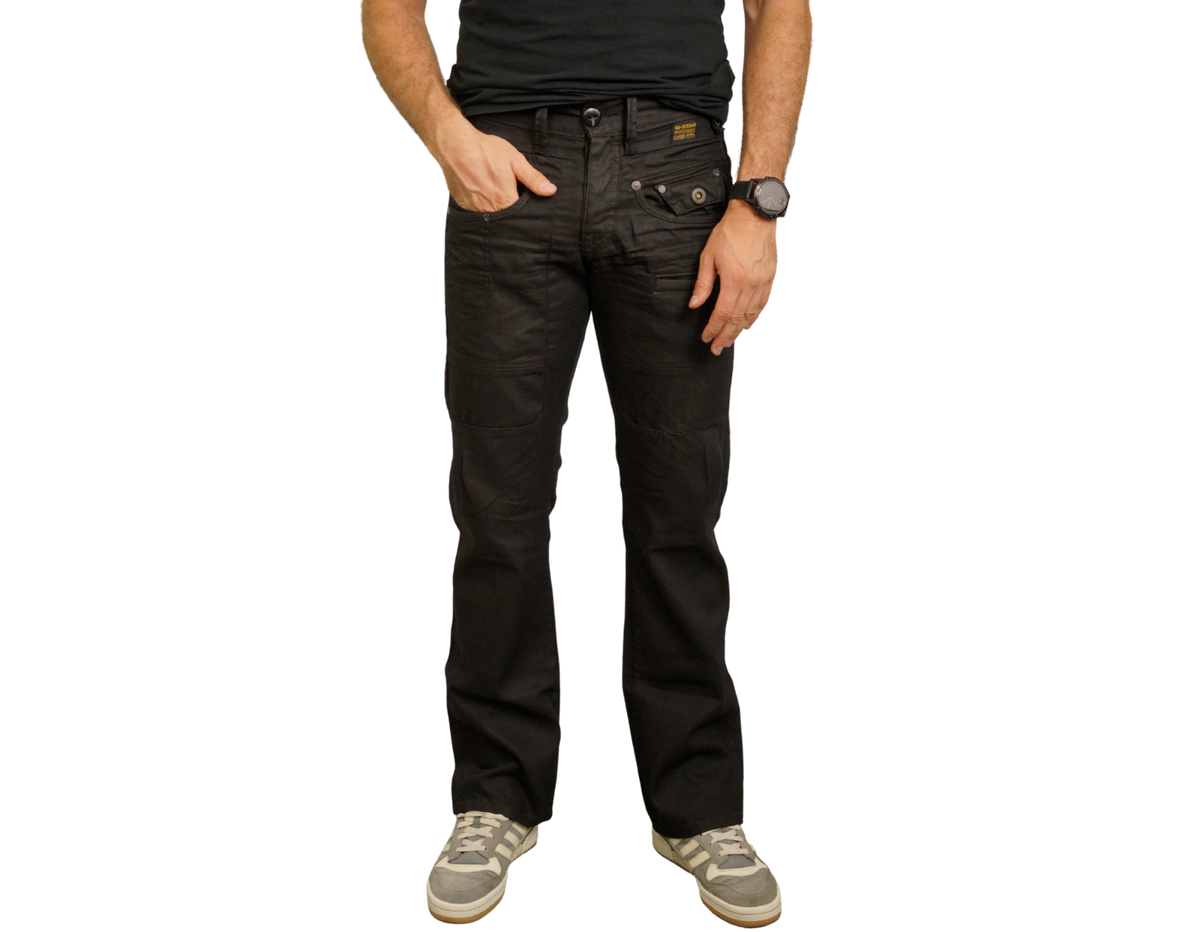 Men G-Star Army Radar Straight Jeans Cotton Bootcut Black Regualr