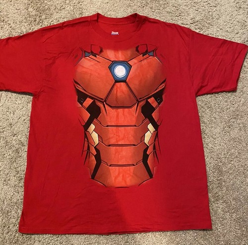 Marvel Iron Man Red Shirt Tony Stark 