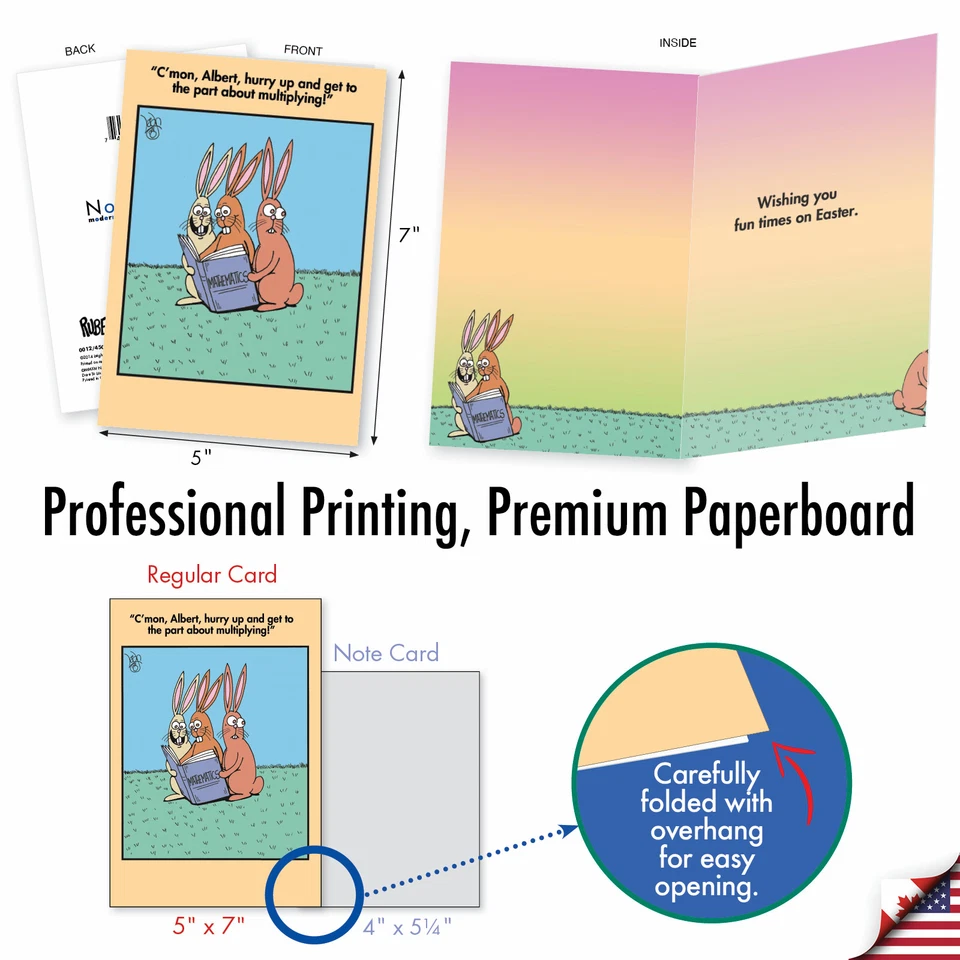 Tarjetas de Pascua-Diversión de Pascua: Divertido conjunto surtido de 20 tarjetas con sobres Foto 2 de 4