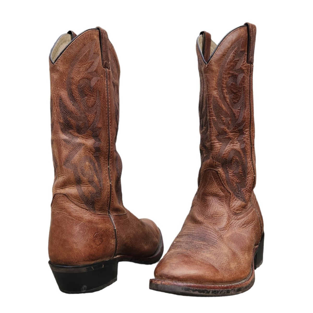 Double H Boots DH2340 R Toe Work Western Distressed Brown Leather