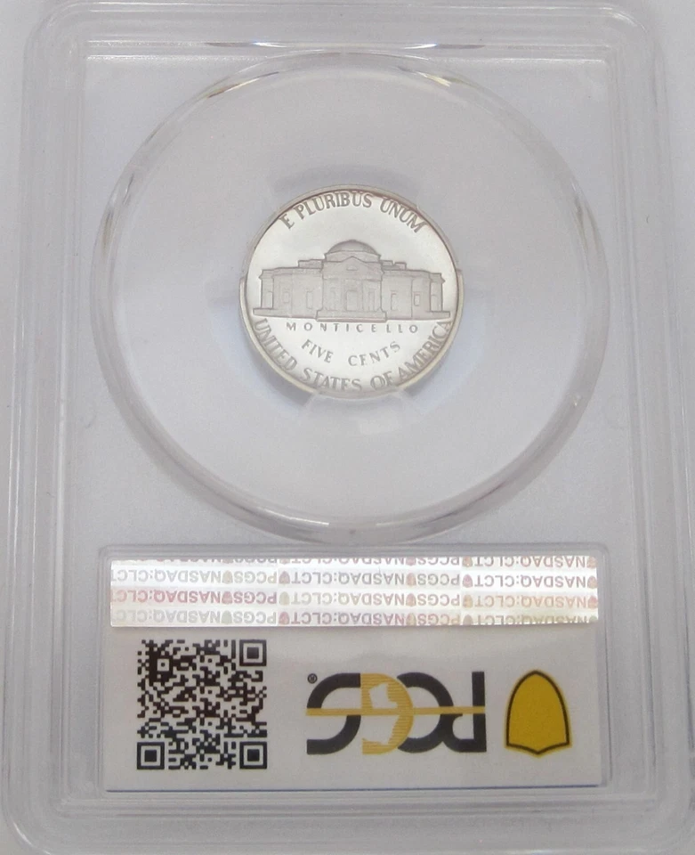 1981-S Tipo 1 JEFFERSON NICKEL PCGS PR70 DEEP CAMEO = GRAU SUPERIOR, TOP POP - Imagem 2 de 4