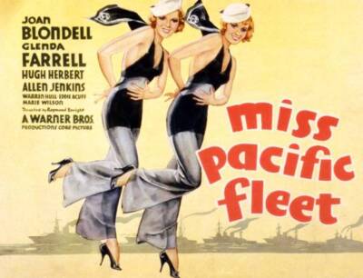Miss Pacific Fleet Poster Glenda Farrell Joan Blondell Old Photo
