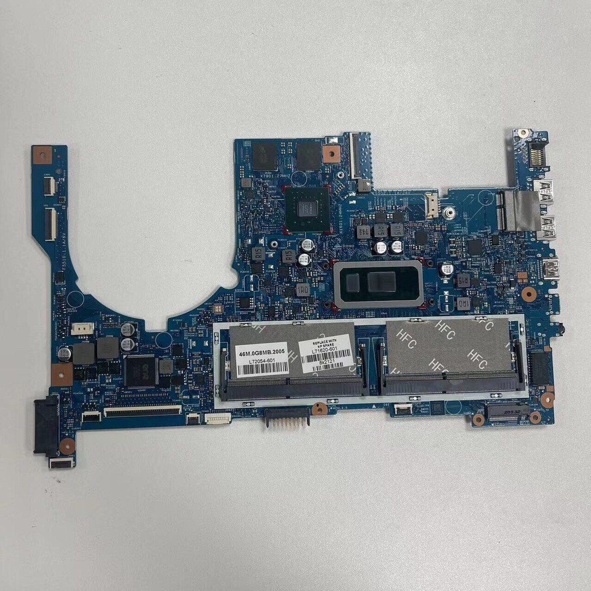For HP 17-CE i7-10510U MX250 2GB Laptop Motherboard L71620-601/ L72054-601