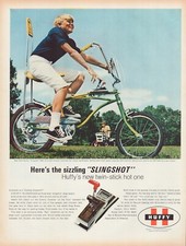 Print Ad Huffy Bicycle 1969 Slingshot Bike Full Page Large Magazine 10.5"x13.5"