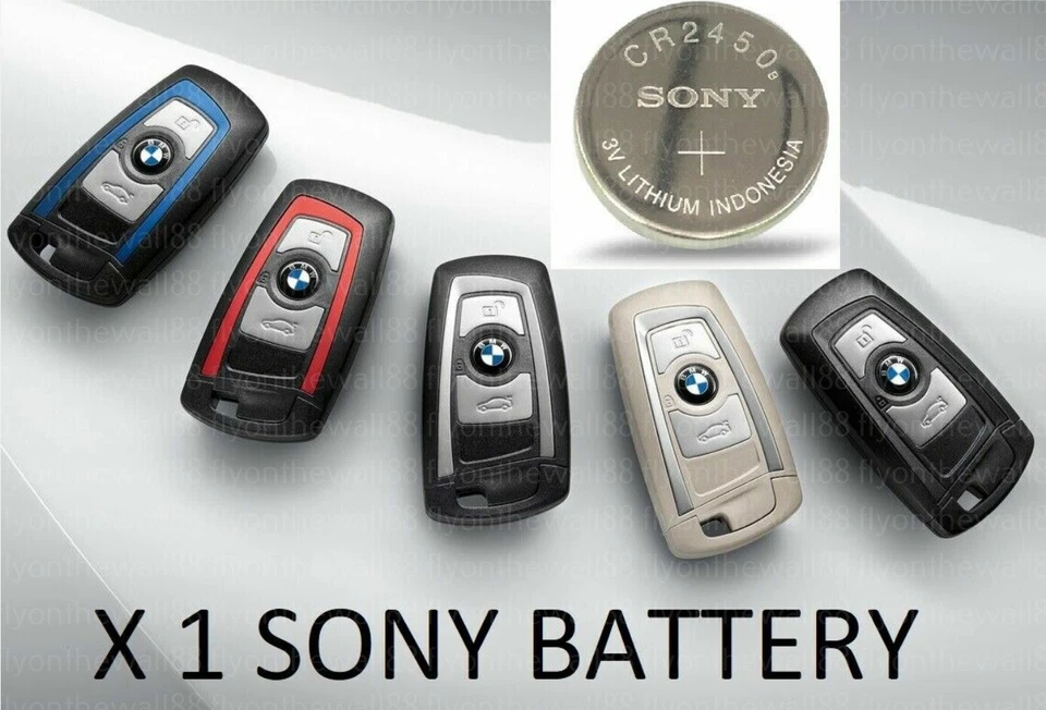 1 X CR2450 SONY KEY FOB REMOTE BATTERY BMW F10 F20 F30 1 5 7 X 3 X5 X6 3 SERIES - Image 1 of 1