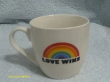 Love Wins 14 Oz. Coffee Tea Hot Cocoa Mug