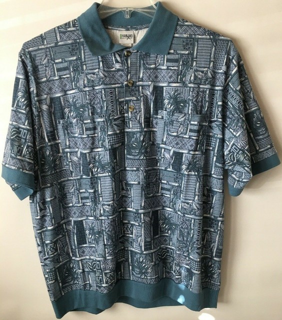 Download Haband Mens Polo Short Sleeve Front Banded Waist Shirt ...