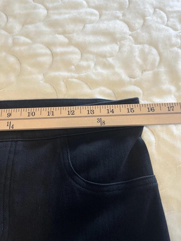 Leggings Spanx Jean ish para mujer L negros pantalones moldeadores tiro medio jegging Foto 4 de 4