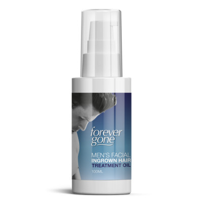 FOREVER GONE MENS FACIAL INGROWN HAIR TREATMENT OIL   SHAVE FACE NO RED