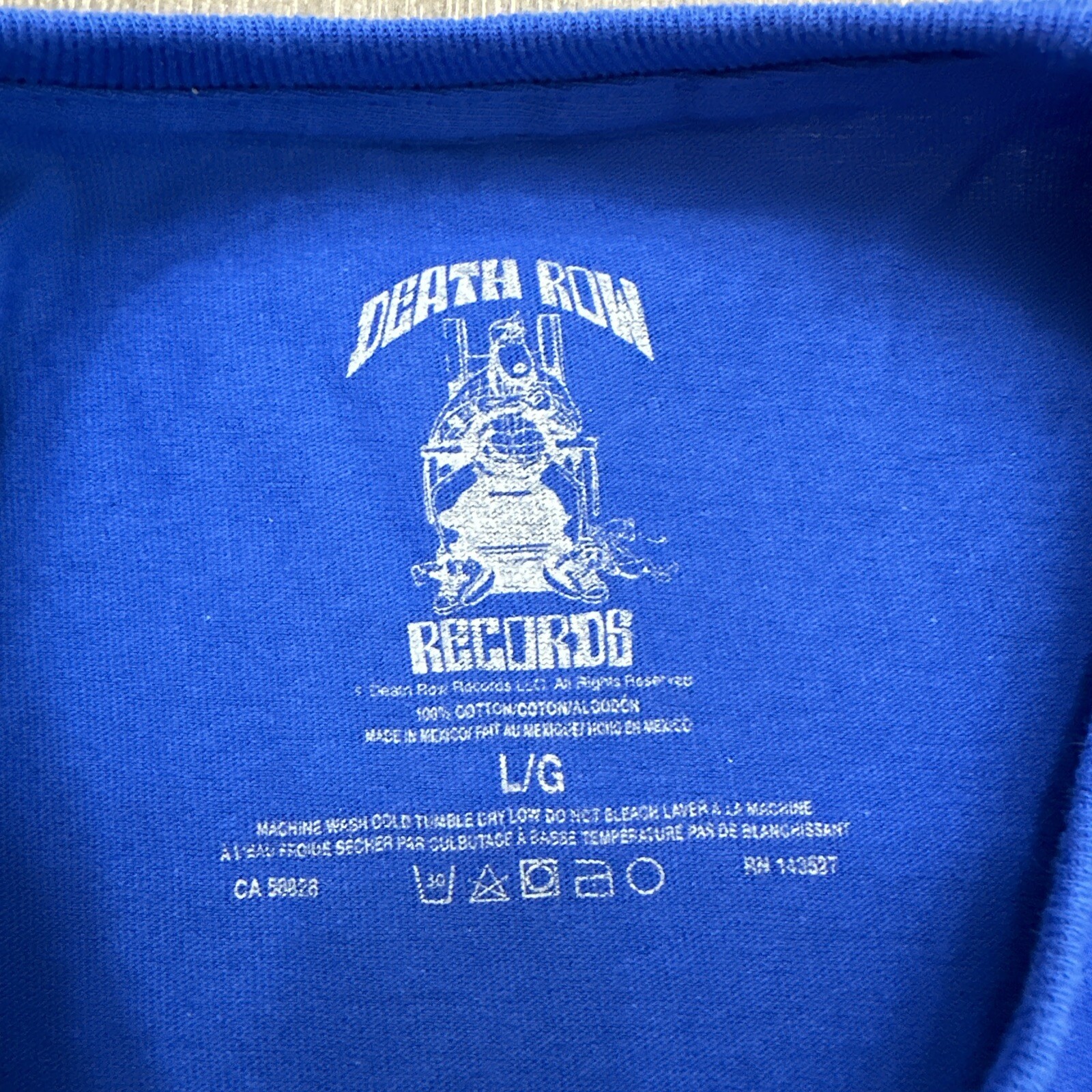 FILA T shirt uomo Death Row Records grande stampa grafica core cotone hip hop